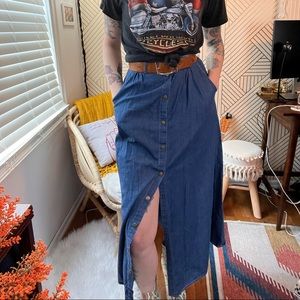 Janessa Chambray Maxi Skirt